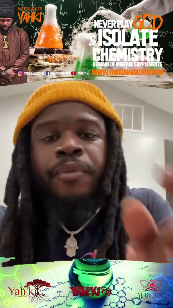 Never Play GOD and Isolate Chemistry. Beware of Mineral Supplements